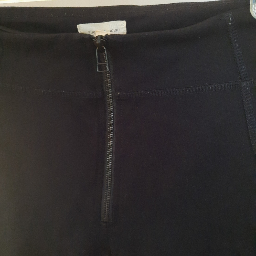 UO Silence + Noise Front Zipper Thick Leggings Pants